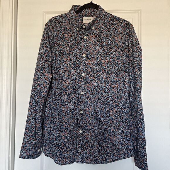 Goodfellow & Co Other - Goodfellow &‎ Co Dark Print Shirt Men's Size Medium